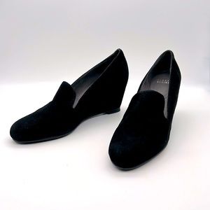 Black Suede Wedge Shoes